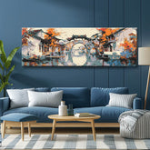 Painting by Numbers Panorama Chinese Village on The River  II